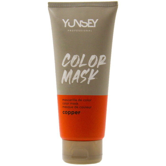 Masque hydratant et colorant pour cheveux - Couleur CUIVRE - 200 ml - YUNSEY