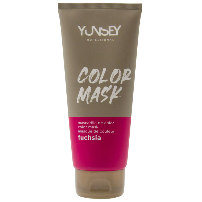 Masque hydratant et colorant pour cheveux - Couleur FUCHSIA - 200 ml - YUNSEY