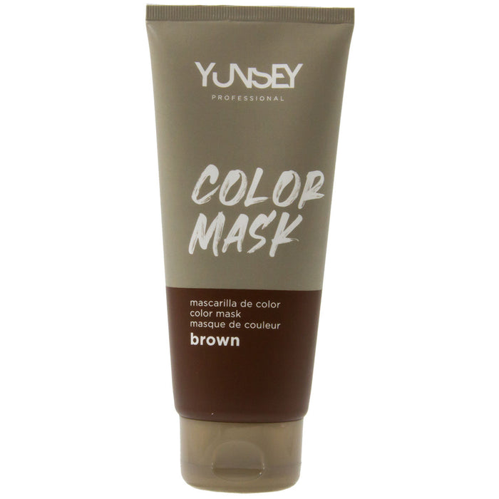 Masque hydratant et colorant pour cheveux - Couleur MARRON - 200 ml - YUNSEY