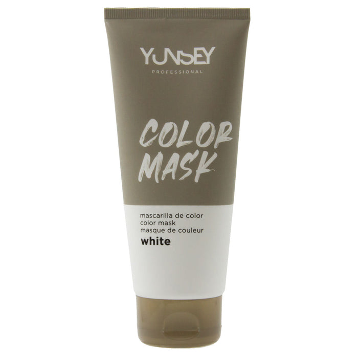Masque hydratant et colorant pour cheveux - Couleur BLANC - 200 ml - YUNSEY