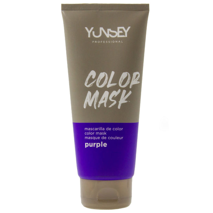 Masque hydratant et colorant pour cheveux - Couleur PURPLE - 200 ml - YUNSEY