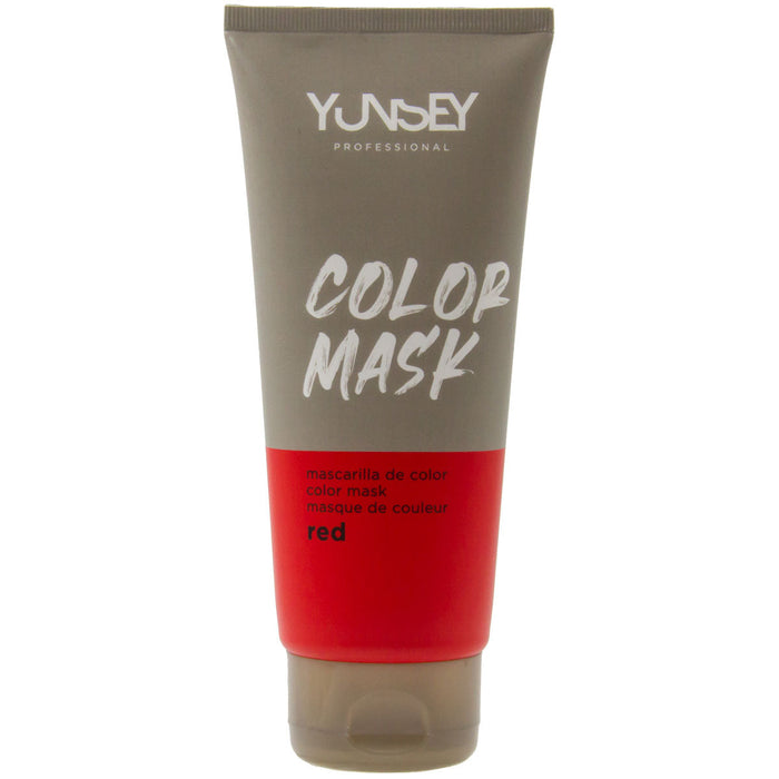 Masque hydratant et colorant pour cheveux - Couleur ROUGE - 200 ml - YUNSEY