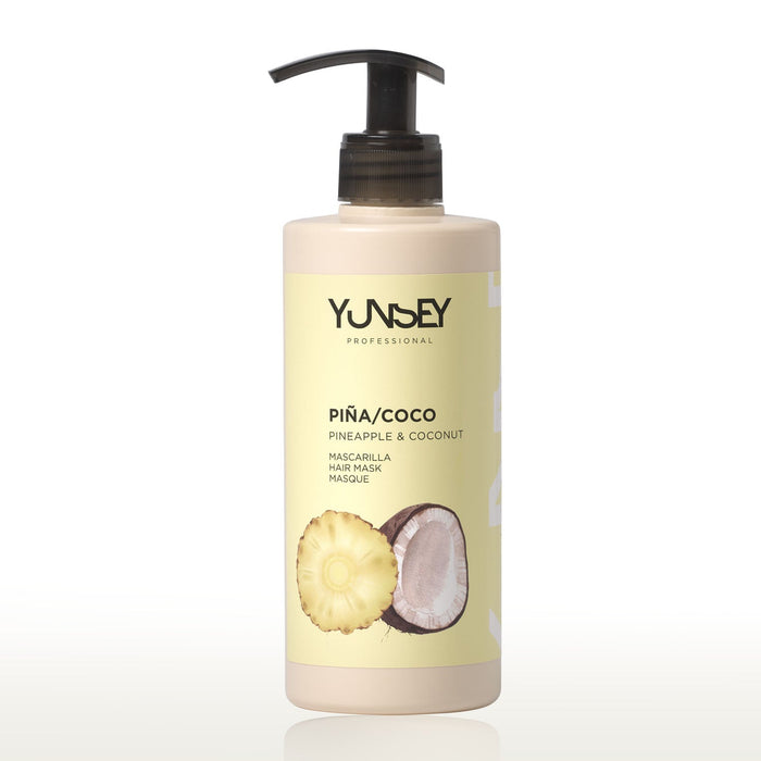 Masque pour tous types de cheveux parfum ananas et coco 400 ml - YUNSEY