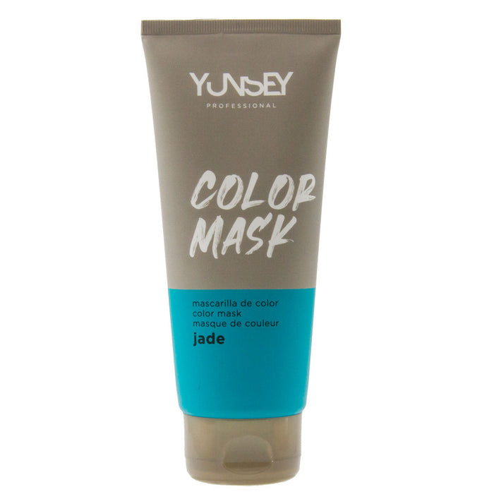 Masque hydratant et colorant pour cheveux - Couleur BLEU JADE - 200 ml - YUNSEY