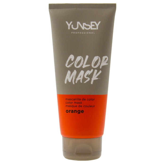 Masque hydratant et colorant pour cheveux - Couleur ORANGE - 200 ml - YUNSEY